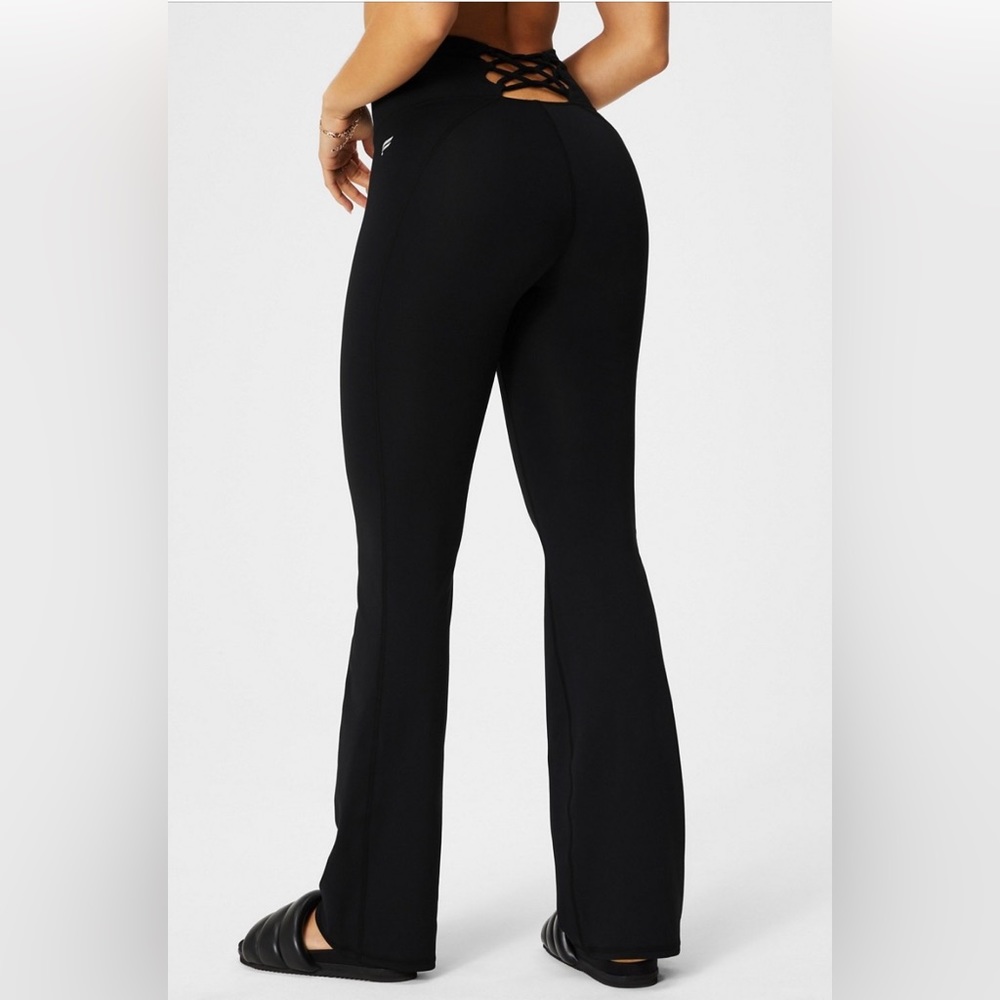 Fabletics PureLuxe High-Waisted Strappy Flares